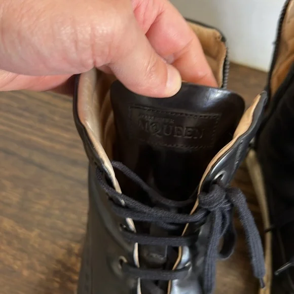 Alexander McQueen leather high tops - Picture 2 of 7